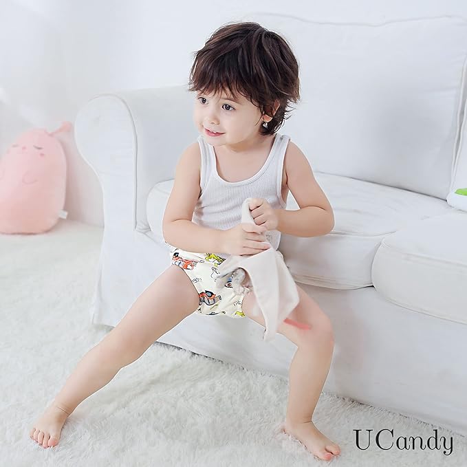 Potty Training Underwear for Boys,7 Pack Baby Boy Training Pants Organic Cotton,Toilet Training Underpants for Boys