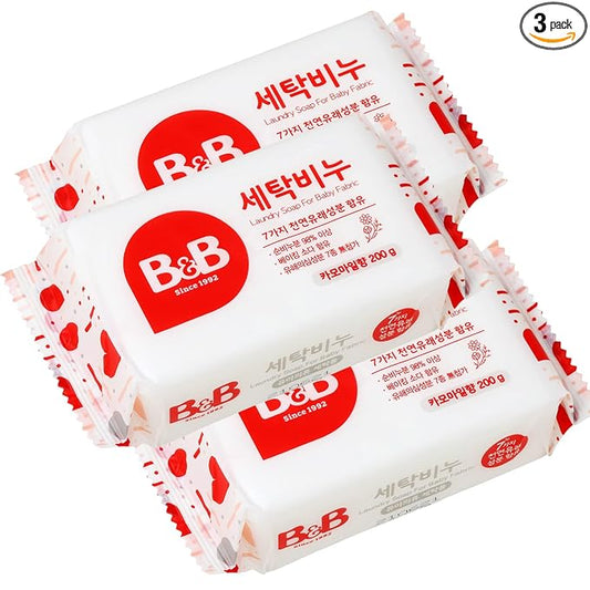 [B&B] b&b Laundry Soap for Baby Clothing [(Chamomile) - 200g 3EA]