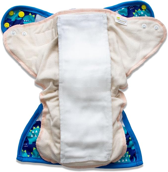 OsoCozy Gauze Cloth Diaper Doublers - 100% Gauze Weaved Cotton, 4x12 inches, 6 Thirsty Layers Thick. Add Extra Absorbency to Baby's Cloth Diapers - 12 Pack