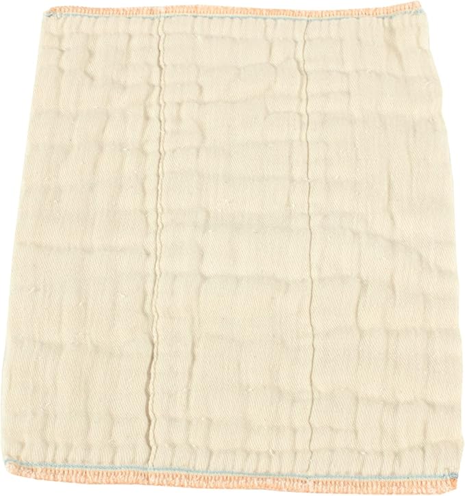 OsoCozy Unbleached Prefold Cloth Diapers 100% Cotton, Durable, Soft, Absorbent, Sustainable & Economical - dims, Fits size range. - (Size)