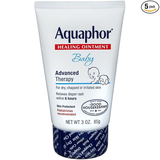 Aquaphor Baby Healing Ointment 3 oz (Pack of 5)