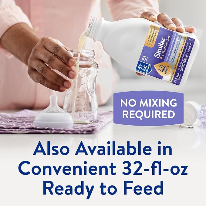 Similac Pro-Total Comfort Infant Formula With Iron, Gentle, Easy-to-Digest Formula, Has 2'-FL HMO for Immune Support, Non-GMO, Baby Formula Powder, 20.1-oz Tub