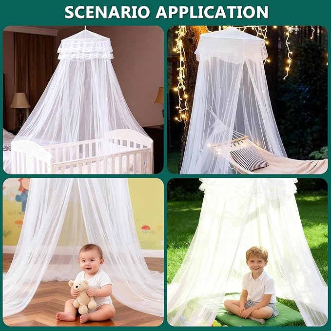 STOBOK Mosquito Net,Baby Canopy Bed Netting,