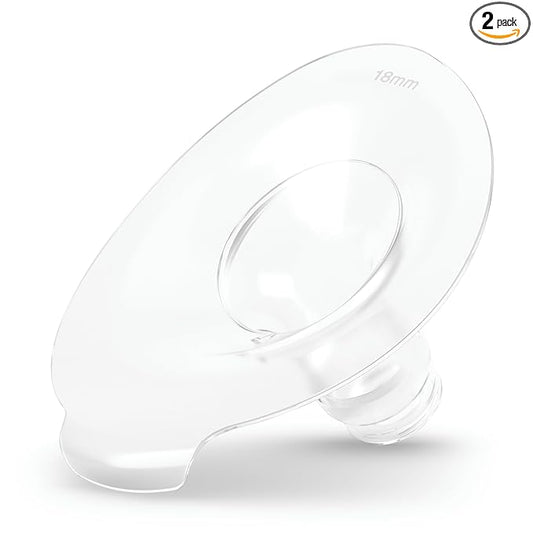 Medela Magic InBra Breast Shields, 2 Count of 18mm Breast Pump Flanges, Made Without BPA