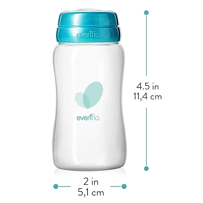 Evenflo Advanced Breast Milk Collection Bottles, 5oz 6 Pack