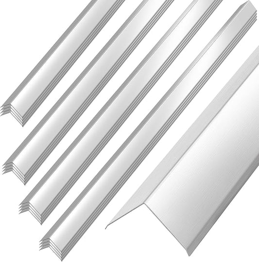 MorningRo 16 Pack Stainless Steel Wall Corner Guards 2 x 2 x 48 Inch Metal Wall Pointed Corner Protector with 90 Degree Angle for Protection and Decoration, Adhesive Not Included
