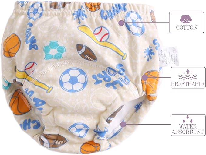 Potty Training Underwear for Girls Boys Potty Training Pants (3T,Blue)