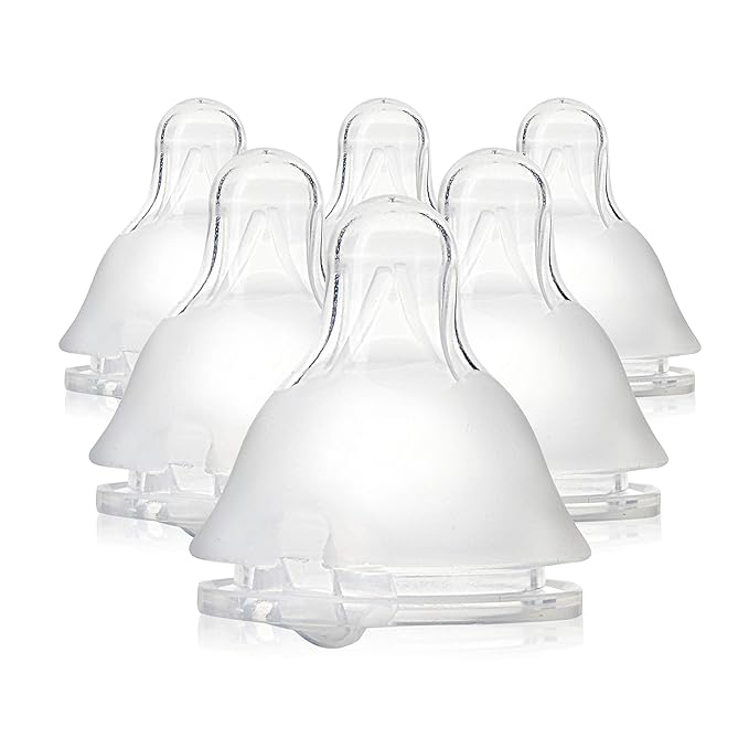 Evenflo Balance Plus Standard Neck Nipples for use with Evenflo Balance Plus Standard Neck Bottles, Medium Flow for 3 Months and up, 6-Pack