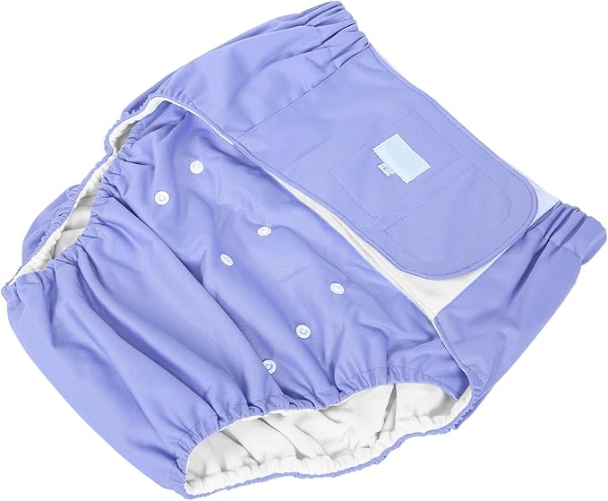 Adult Cloth Diaper Washable Elderly Cloth Diaper Breathable Incontinence Pants Reusable Adjustabl Underwear Overnight Leakfree for Elderly Incontinence Care()