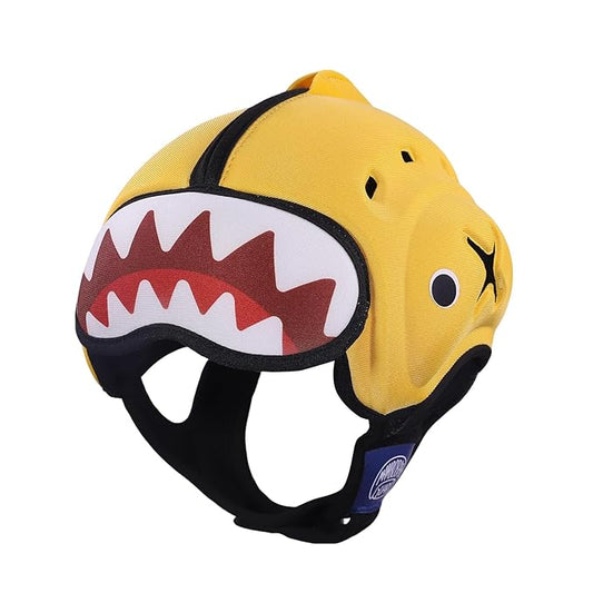Mambobaby Baby Head Protector Helmet for Crawling and Walking, Breathable Soft Helmet, Ultra-Lightweight & Adjustable, Prevents Bumps Safety Helmet for Infants Toddlers 6-24 Months (Sunshine Shark)