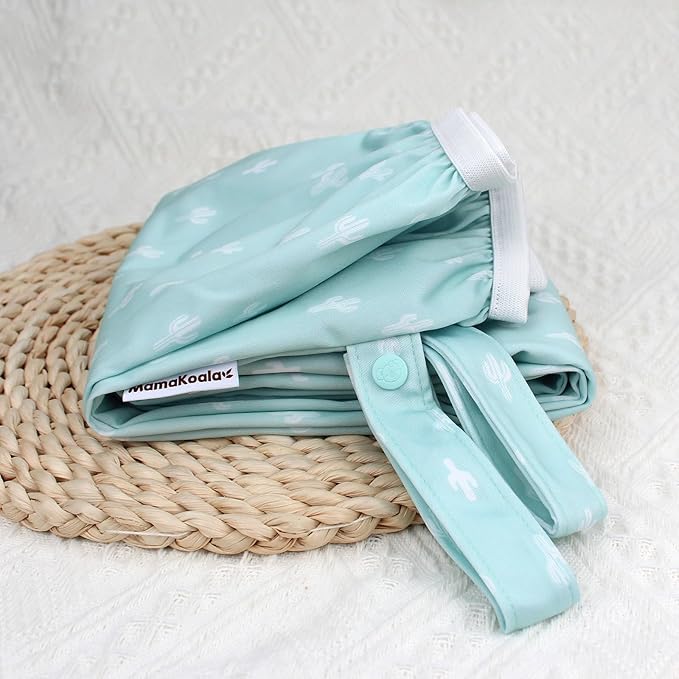 Mama Koala Pail Liner for Cloth Diapers, Reusable and Washable Waterproof Pail Liner with Strap for Diaper Pails, 2 Pack(P002)