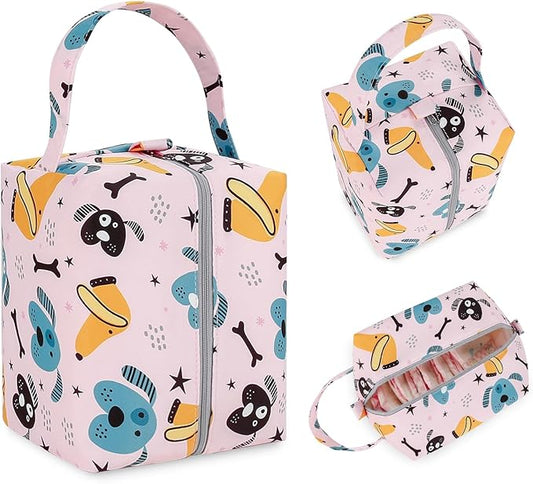 MOMIGO Wet Dry Bags for Baby Cloth Diapers - Waterproof Pod Hanging Diaper Bag Reusable, Washable for Baby Stroller, Diaper Bag, Breast Pump Parts, Travel Bag
