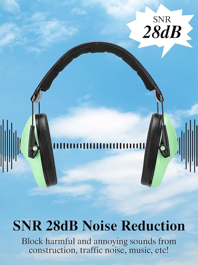 Noise Canceling Headphones for Kids 2PACK, 25-31NR Noise Reduction Earmuffs for Fireworks, Autism