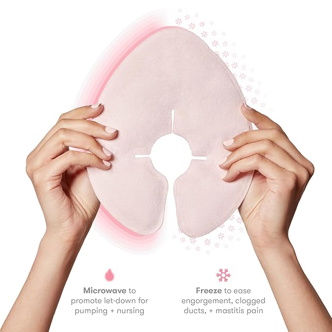 Frida Mom Breast Therapy Packs, Breast Pads, Cold & Hot Pack for Pain Relief, Breastfeeding Essentials for Lactation Support, Mastitis, Engorgement and Pump Aid, Postpartum Recovery, 2pk