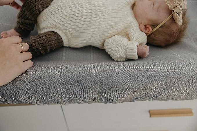 Copper Pearl Premium Knit Changing Pad Cover : Soft, Stylish, and Universal Fit for All Standard Diaper Changing Pads, Trendy Design Changing Pad Covers, Dakota
