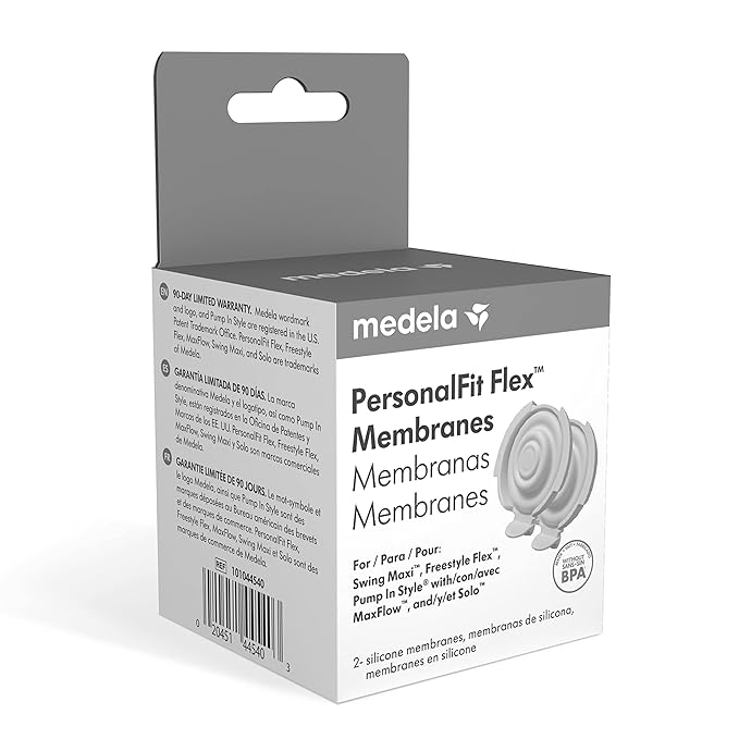 Medela PersonalFit Flex Replacement Membranes, 2-Pack, Compatible with Pump in Style MaxFlow, Swing Maxi and Freestyle Flex Breast Pumps, Authentic Medela Spare Parts
