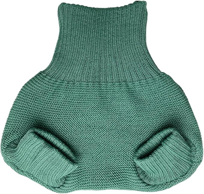 EcoAble Merino Wool Diaper Cover – Organic Overnight Knit Cover | Breathable Natural Fiber | Ideal for Fitted Cloth Diapers (EU98-104, Mint)