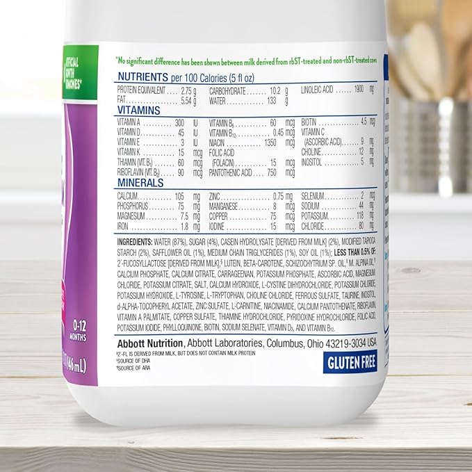 Similac Alimentum With 2'-FL HMO Hypoallergenic Infant Formula, for Food Allergies and Colic Due to Protein Sensitivity, Ready-to-Feed Baby Formula, 32-fl-oz Bottle, Pack of 6