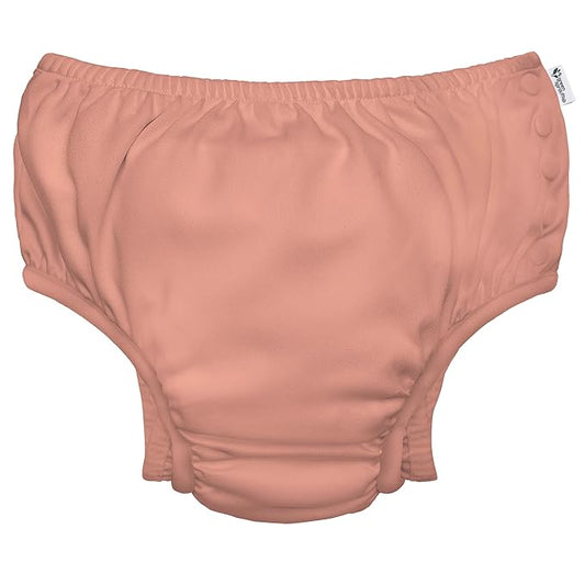 green sprouts Reusable Absorbent Baby Swim Diaper, Coral, 4T