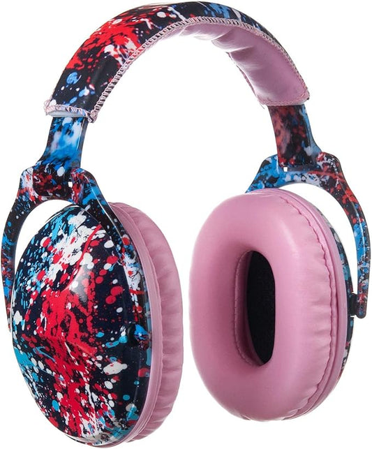 Kids Hearing Protection,25dB NRR Noise Reduction,Sound Proof for Kids,Toddler,Safety Earmuffs for Concert,Airplane,Autism,Monster Jam,Travel,School- Pink RedPigment