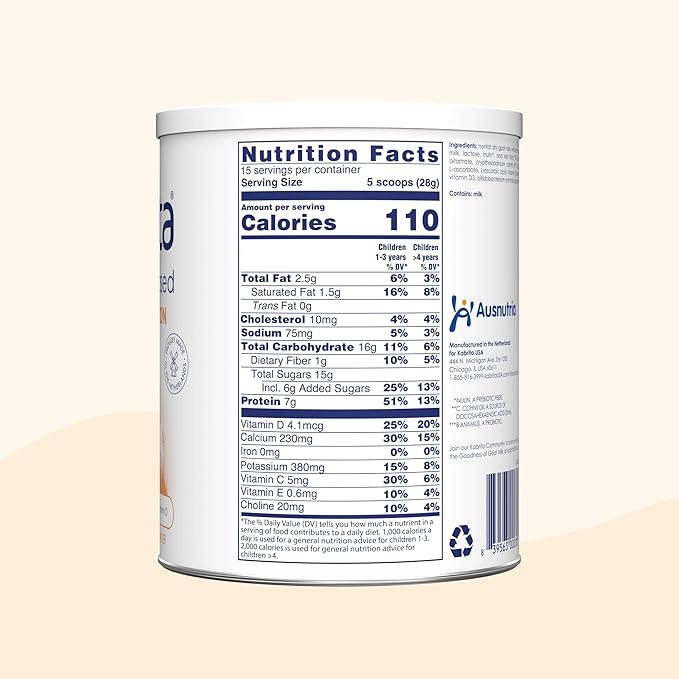 Kabrita Junior Goat Milk Powder for Kids - Easy to Digest for Ages 2-7 - Immunity Boosting Containing Vitamin C, D, E, Protein & Calcium - Non-GMO Gentle on Sensitive Tummies - 14 Oz (Pack of 6)
