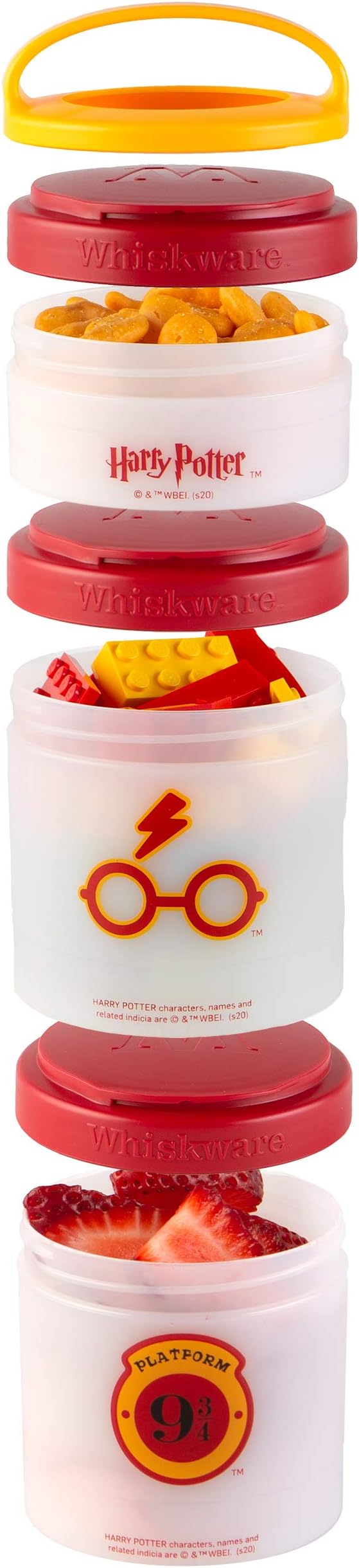 Whiskware Harry Potter Stackable Snack Pack, Dumbledore and Hedwig