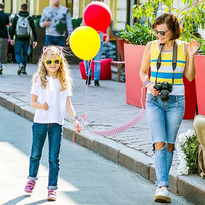 Anti Lost Wrist Link, 2M Toddler Leash with Lock Buckle & Adjustable Bracelet, Anti Lost Wrist Strap for Toddlers, Babies, Kids, Children, Boys, Girls, and Adults
