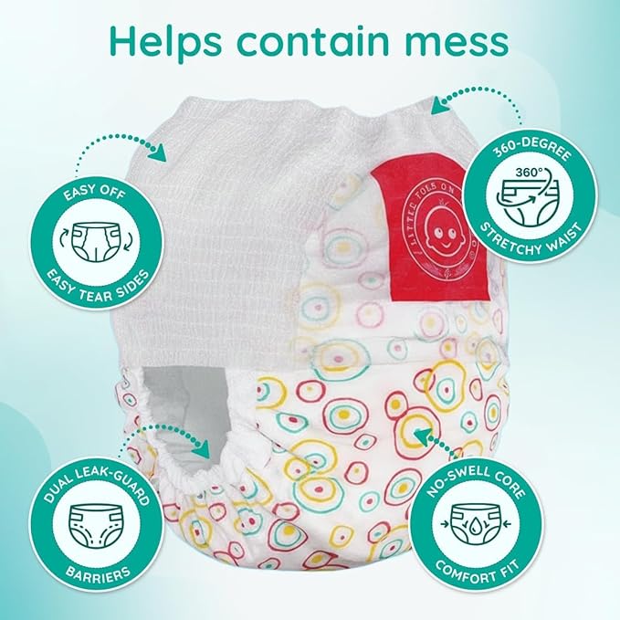 Little Toes Premium Natural Disposable Swim Diapers, Size 5 Large (26+ lbs) (24 Count) | Baby Disposable Swim Diapers | Hypoallergenic, Chlorine & Fragrance-Free | Gentle on Sensitive Skin