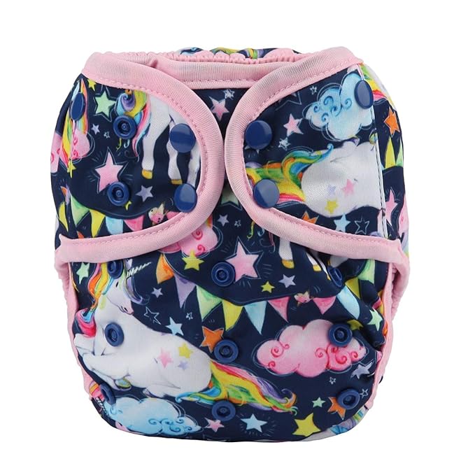 Baby Diaper Cover Nappy One Size 8lbs to 36lbs for Girls (Dream Horse)