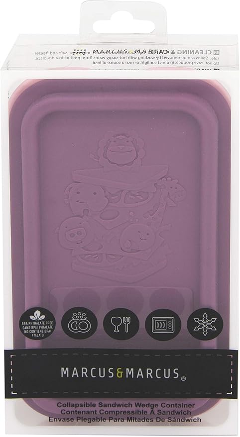 Silicone Sandwich Holder Piggy, Marcus And Marcus, Pink, Small
