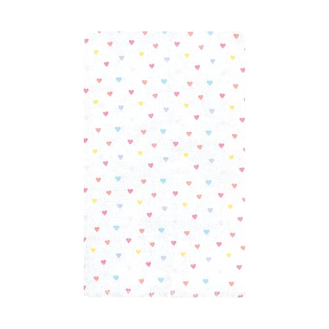 Hudson Baby Unisex Baby Cotton Flannel Burp Cloths, Unicorns Rainbows 10 Pack, One Size