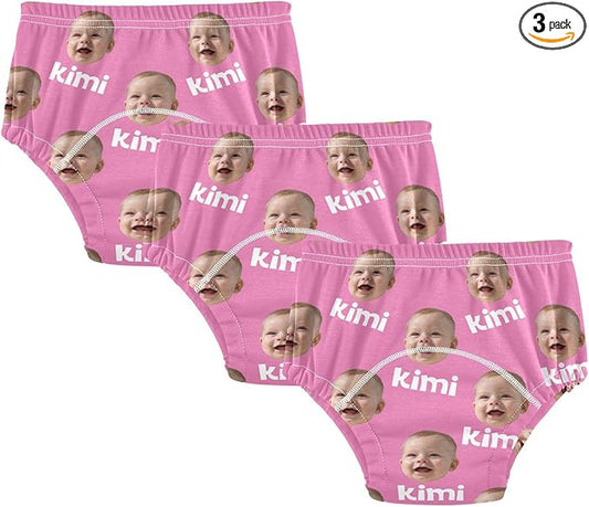 Joko Ivery 1 Hot Pink Custom Potty Training Pants Traning Potty Panty Cotton for Girls Boys Toddlers 2T 3Pcs