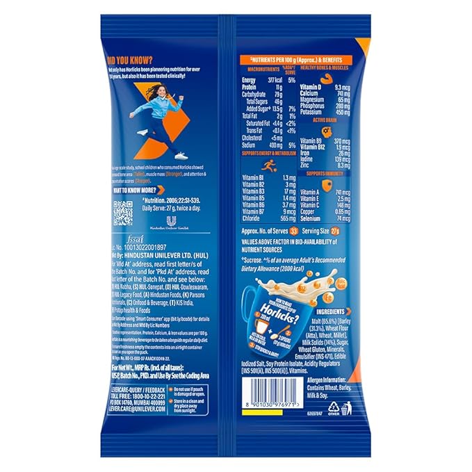 Horlicks Health & Nutrition Drink Pouch, 900 gm