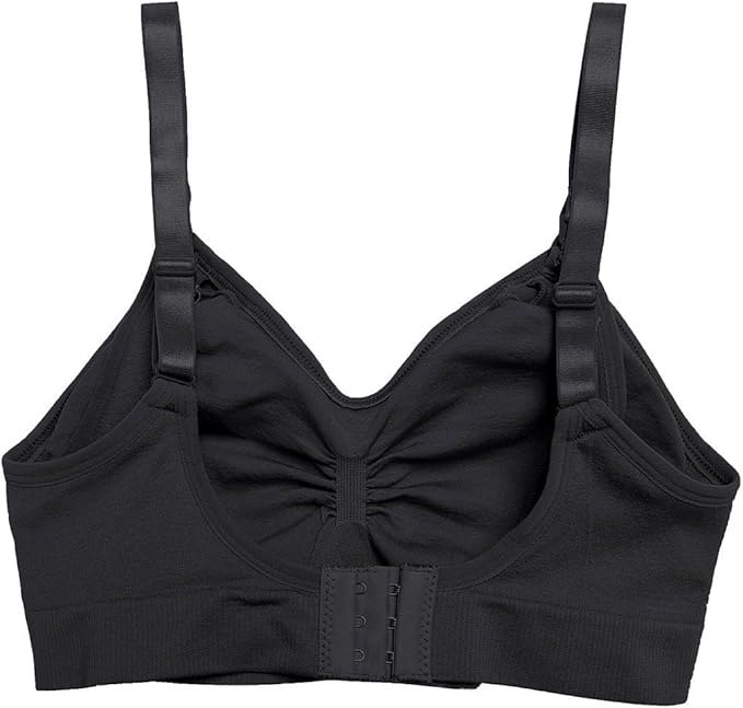 Womens Nursing Bra Seamless Sleeping Wirefree Breastfeeding Maternity Bralette with Removable Spill Prevention Pads