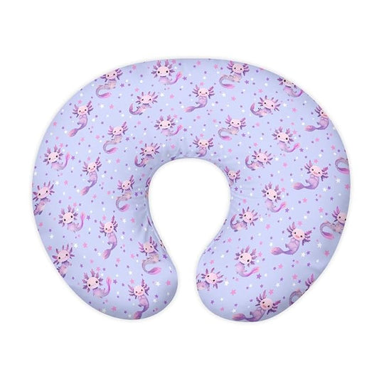 Purple Salamander Breastfeeding Pillow Cover Nursing Cover for Newborn Girls Boys Super Soft and Comfortable Slipcover Gift, 2 Packs