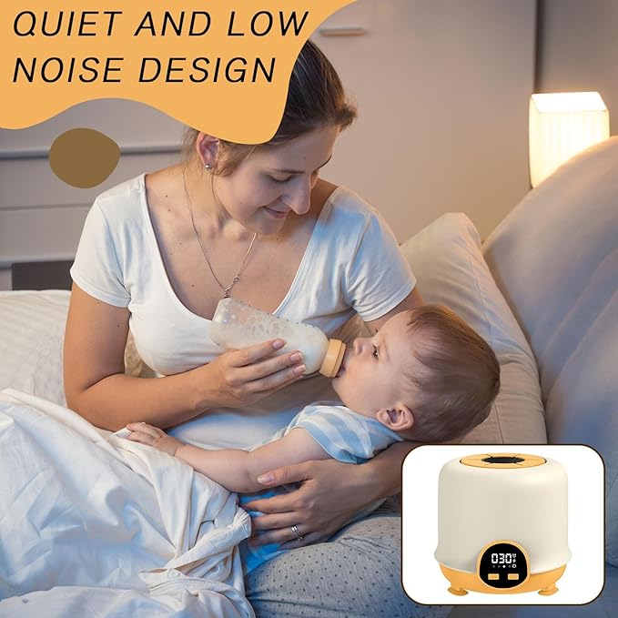 Automatic Baby Formula Mixer - 360-Degree Bidirectional Bottle Shaker, Anti-Bloating Milk Blender for Smooth Digestion, Smart Temperature-Controlled Mixing Device, Portable Low-Noise Milk Stirrer