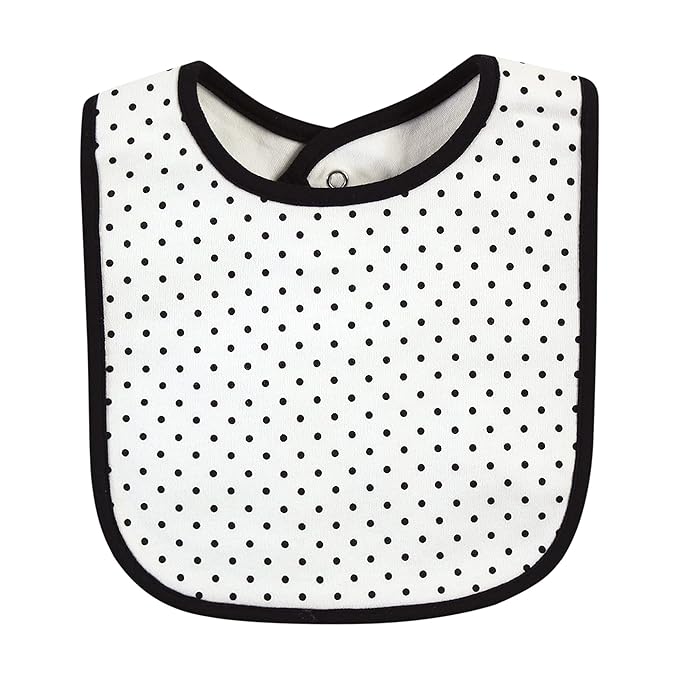 Hudson Baby Unisex Baby Cotton Bibs, Rose, One Size