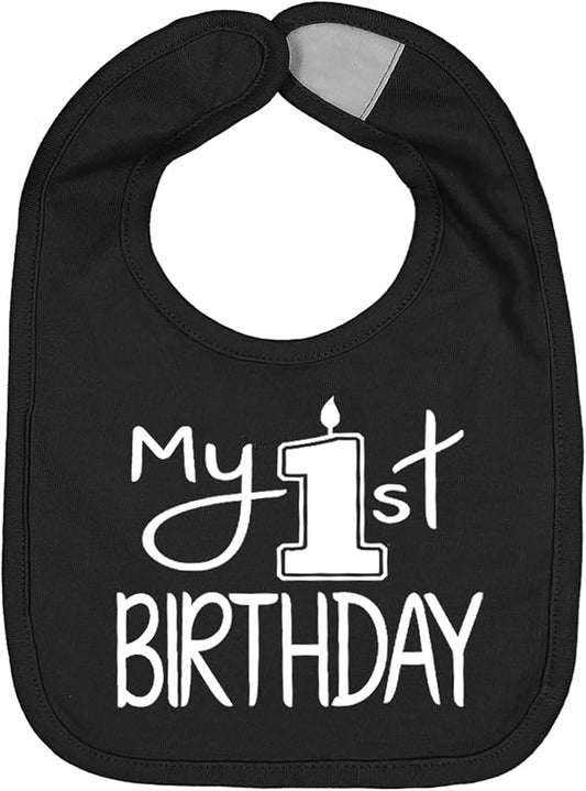 Aiden's Corner Handmade Cute Baby Boy Girl First Birthday Smash Cake Bibs My 1st Birthday Bib