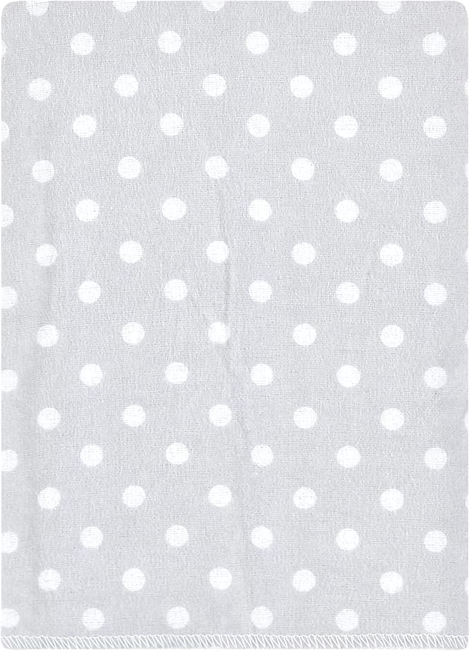 Hudson Baby Unisex Baby Cotton Flannel Burp Cloths Bundle, Pink Gray Elephant, One Size