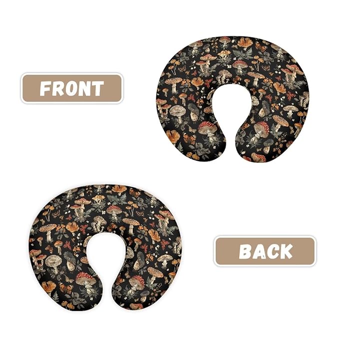Mushroom Forest Nursing Pillow Cover for Baby Boys & Girls - Breastfeeding Moms Slipcovers Fits Original Support Pillow