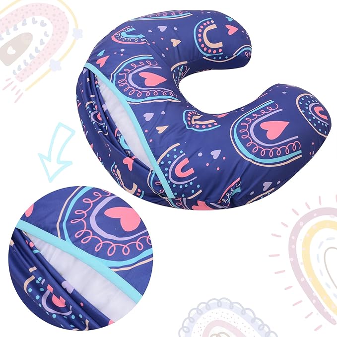 Cloele Nursing Pillow Cover for Breastfeeding Pillows - Animal Breastfeeding Pillow Slipcovers for Baby Boys & Girls Ultra Soft Infant Nursing Pillowcase for Newborn,Cover Only