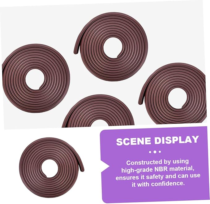 2m Corner Bumper Cushion for Furniture Edges Soft Nbr Material Easy Installation for Tables Beds Desks and Safety