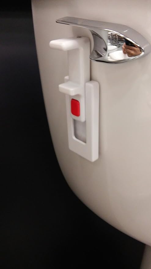 The Original Toilet Handle Lock (2-Pack) Most Trusted Toilet Handle Lock in THE World. Stops Flushing. Simple Install