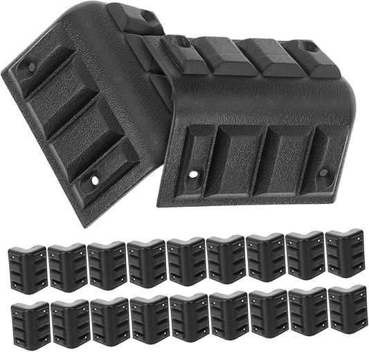 20Pcs Plastic Corner Protectors for Speakers Edge Guards for Luggage and Boxes Stylish Design Wear Resistant for Cabinet and Stage Speaker Protection