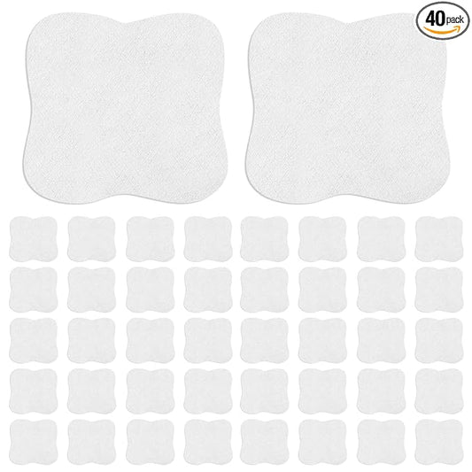 Frienda 40 Pieces Soothing Gel Pads Adjusting Hydrogel Reusable Pads Breastfeeding Essentials Nursing Pad Breast Pad Cooling Relief for Moms Sore Nipples from Pumping or Nursing