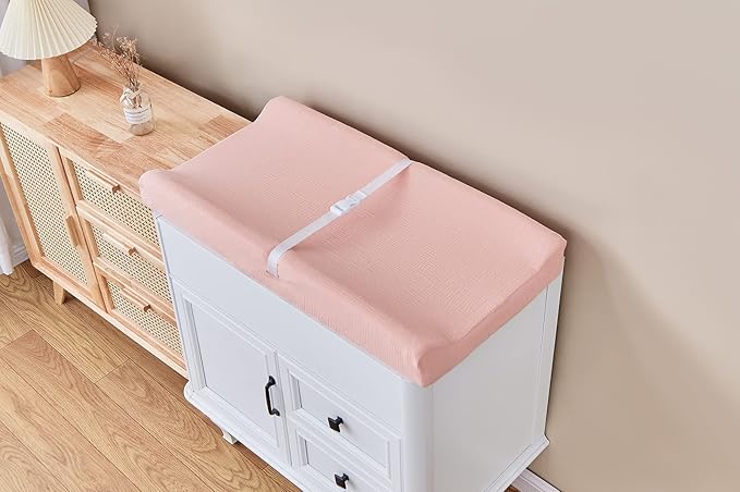 Muslin Changing Pad Cover for Baby Boys Girls, Ultra Soft Breathable Diaper Changing Table Pad Cover, Neutral Fitted Changing Pad Sheets