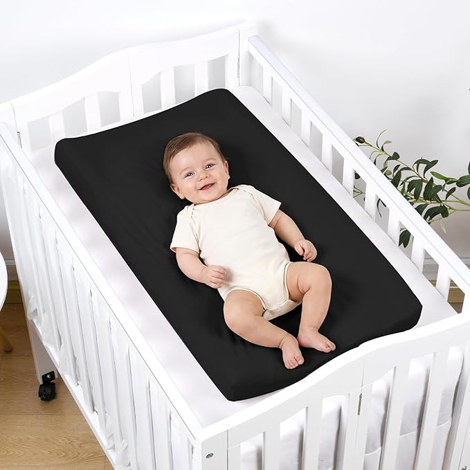 PHF P 2 Pack Baby Changing Pad Covers Grey & Black US