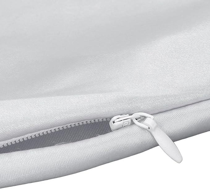 Satin Nursing Pillow Cover,Soft Washable Breathable,Protect for Baby Hair and Skin, Breastfeeding Pillow Slipcover for Feeding (Grey)