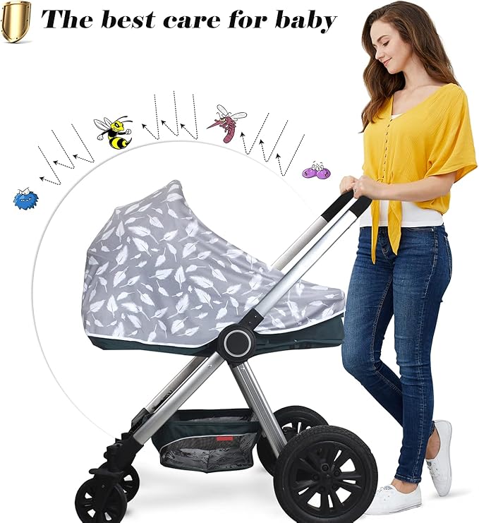 Baby Nursing Cover & Nursing Poncho - Multi Use Cover for Baby Car Seat Canopy, Shopping Cart Cover, Stroller Cover