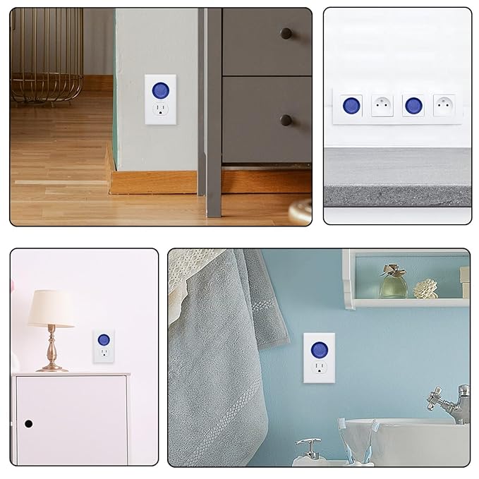 Baby Safety Outlet Plug Electrical Socket Covers, Pure Blue Color